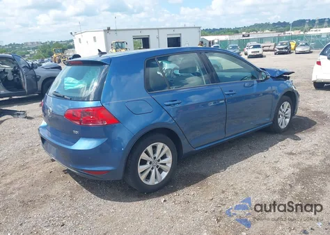 2015 Volkswagen Golf Tdi S 4-Door z USA, uszkodzony, nr VIN 3VW2A7AU0FM037018